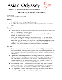 Porcelain and Trade Economics