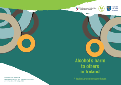 Alcohol`s harm to others in Ireland