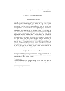 7. PRECAUTIONARY MEASURES 7.1. What Precautionary