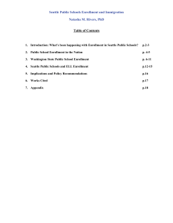 Enrollment and Immigration Report