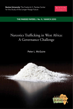 Narcotics Trafficking in West Africa: A