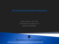 The Prominent Secondary Glaucomas