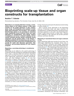 Bioprinting scale-up tissue and organ constructs for transplantation