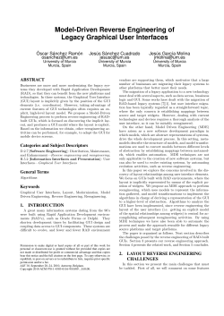 Model-Driven Reverse Engineering of Legacy Graphical User