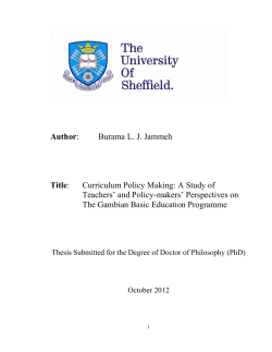 THE ADAPTATION CONCEPT IN BRITISH COLONIAL EDUCATION
