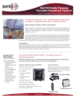 AM/FM Radio Flyaway Portable Broadcast System