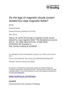 Do the legs of magnetic clouds contain twisted flux