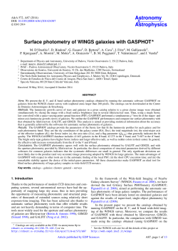 Surface photometry of WINGS galaxies with GASPHOT⋆