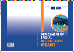 Deployment of Special Investigative Means - Coe
