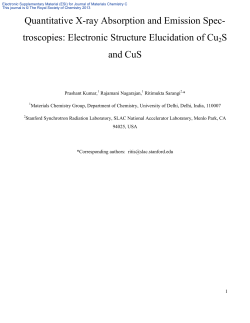 Electronic Structure Elucidation of Cu2S and CuS