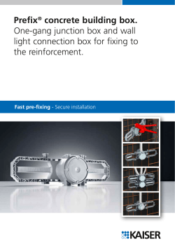 Prefix&reg; concrete building box.