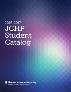 Course Catalog - Jefferson Health
