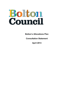 Allocations Plan SD06 Consultation Statement