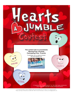 Hearts A Jumble Contest