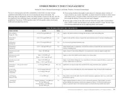 Stored Product Insect Management, 2017 Georgia Pest