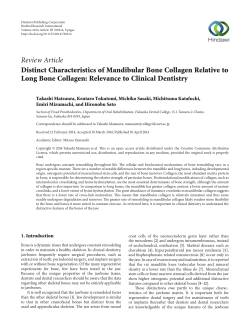 Distinct Characteristics of Mandibular Bone Collagen Relative to