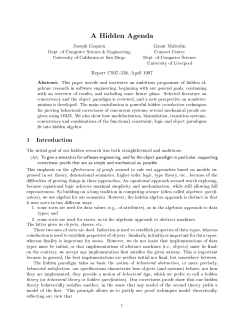 A Hidden Agenda - Semantic Scholar