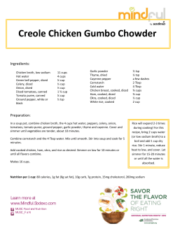 Creole Chicken Gumbo Chowder