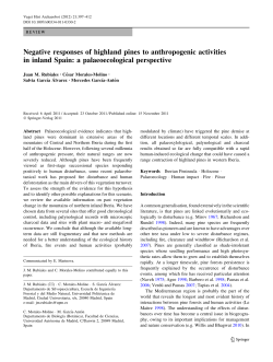 Negative responses of highland pines to anthropogenic activities in