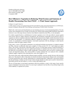 How Efficient is Vegetation in Reducing Wind Erosion and Emission