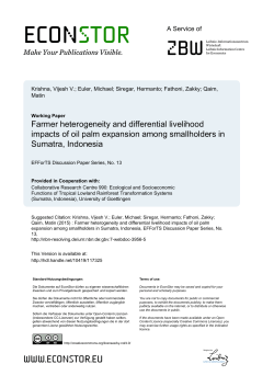 Farmer heterogeneity and differential livelihood impacts
