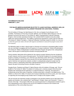 five major american museums selected to launch national andrew w