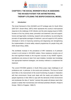 chapter 5: the social worker‟s role in assessing the hiv/aids patient