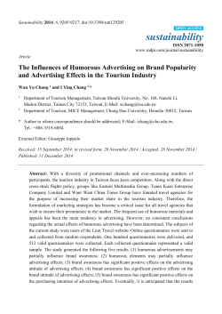 The Influences of Humorous Advertising on Brand Popularity and