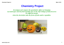 Chemistry Write-Up