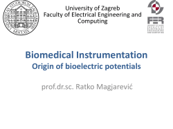 Biomedical Instrumentation Sources of bioelectric potential