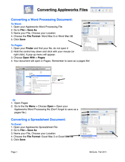 Converting Appleworks Files