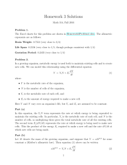 Homework 3 Solutions