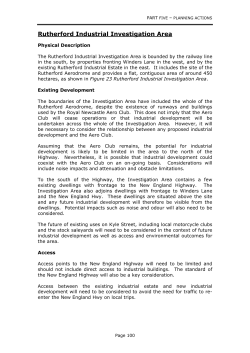 Rutherford Industrial Investigation Area