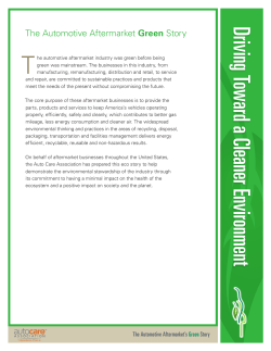 Driving Toward a Cleaner Environment
