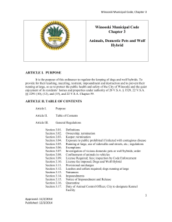 Chapter 3 Animals Dogs and Wolf Hybrid