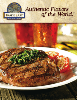 Authentic Flavors of the World.
