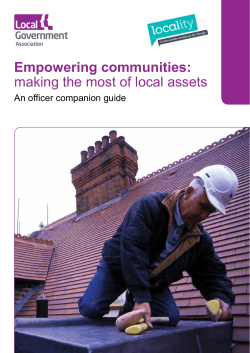 Empowering communities: making the most of local assets