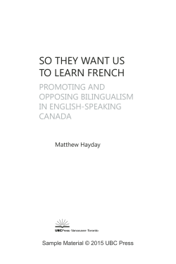 so they want us to learn french