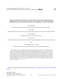 cross section data for electron-impact inelastic processes of