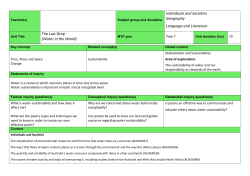 Individuals and Societies Geography Language and Literature The