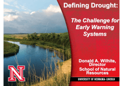 Defining Drought:
