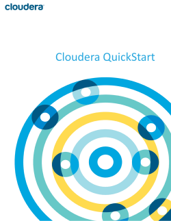 Cloudera QuickStart