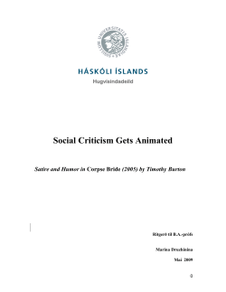 Social Criticism Gets Animated