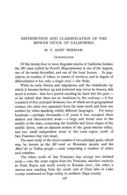 Distribution and Classification of the Mewan Stock