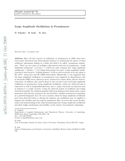 Large Amplitude Oscillations in Prominences