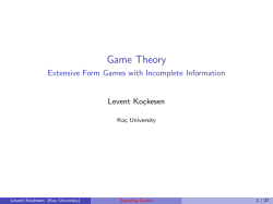 Signaling Games