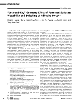 "Lock-and-Key" Geometry Effect of Patterned Surfaces: Wettability
