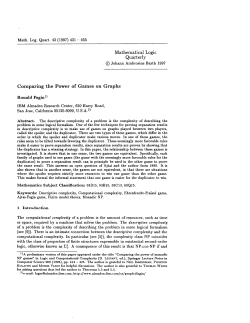 Comparing the power of games on graphs