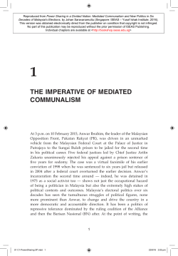 Power Sharing in a Divided Nation: Mediated Communalism and