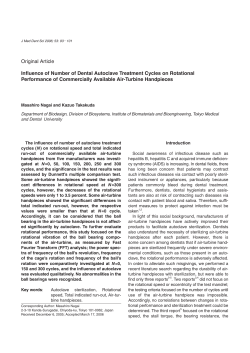 Influence of Number of Dental Autoclave Treatment Cycles on